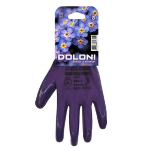 Робочі рукавички DOLONI 4594 D-OIL з нітрильною обливою розмір 8